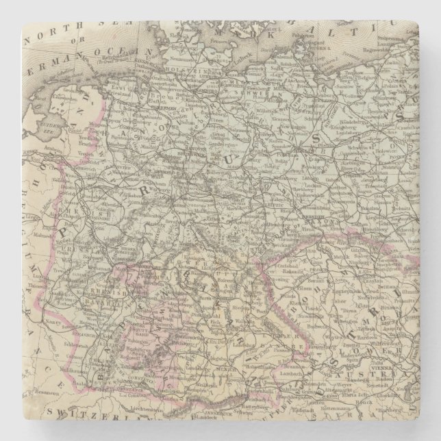 Prussia, German States Stone Coaster (Front)