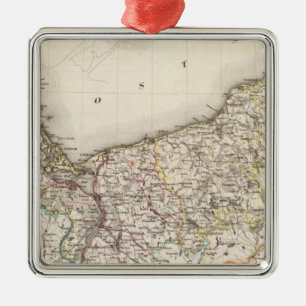 Prussia, Germany,  Poland 4 Metal Tree Decoration