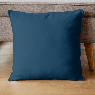 Prussian Blue Solid Colour Classic Elegant Cushion