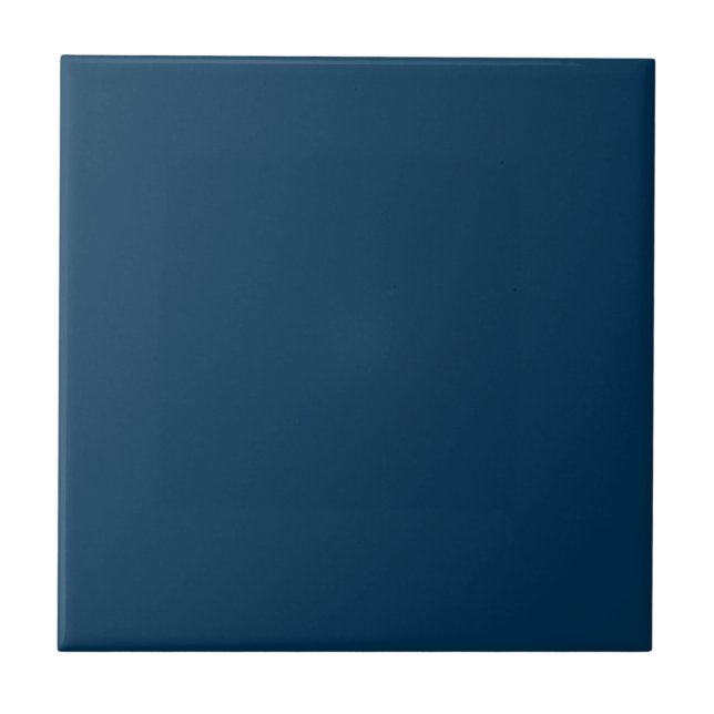 Prussian Blue Solid Colour | Classic | Elegant Tile (Front)