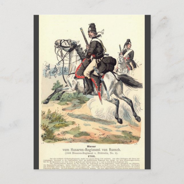 Prussian Cavalry Postcard (Front)