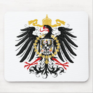 Prussian Eagle Red Black and Gold Mouse Mat