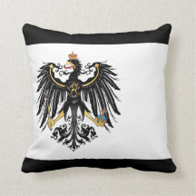 Prussian Flag Throw Pillow