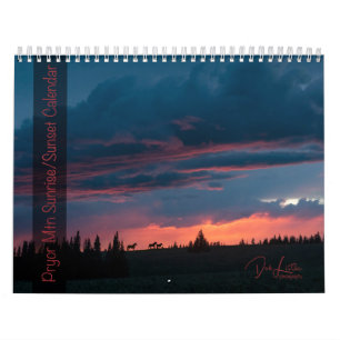 Pryor Mountain Sunrise & Sunset  Calendar