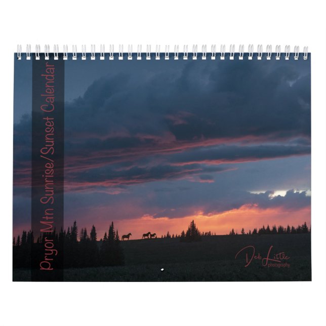 Pryor Mountain Sunrise & Sunset  Calendar (Cover)