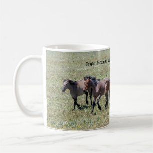 Pryor Mountain Wild Horses Running Coffee Mug