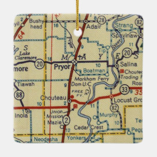 Pryor Oklahoma Ceramic Ornament