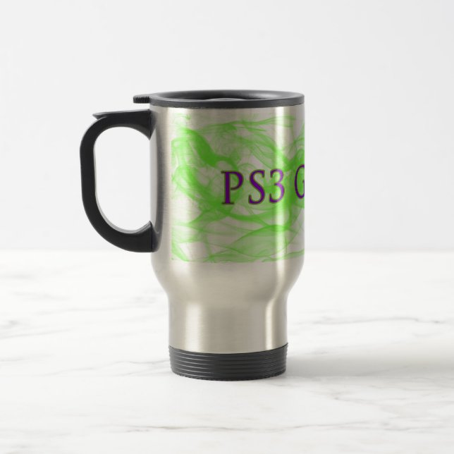 PS3 Gaming Green Smoke Mug (Left)
