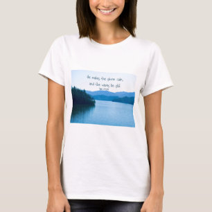 Ps 107:29 He makes the storm calm T-Shirt