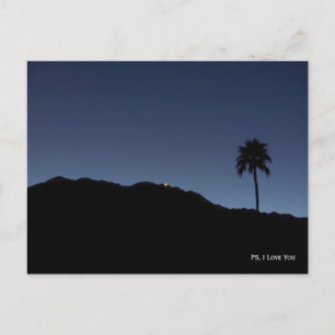 PS, I love you- Palm Springs in Shadows Postcard