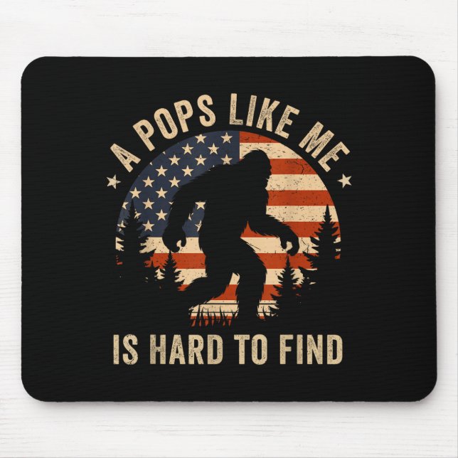 Ps Like Me Is Hard To Find Bigfoot Usa Flag Funny  Mouse Mat (Front)