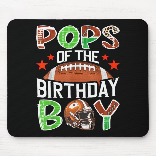 Ps Of The Birthday Boy Game Day Football Lover  Mouse Mat (Front)