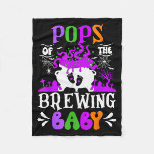 Ps Of The Brewing Baby Dad To Be Halloween  Fleece Blanket