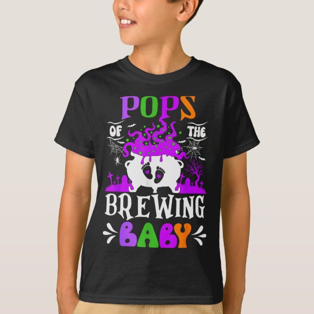 Ps Of The Brewing Baby Dad To Be Halloween  T-Shirt (Front)