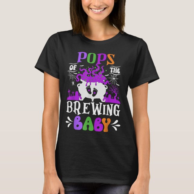 Ps Of The Brewing Baby Dad To Be Halloween  T-Shirt (Front)