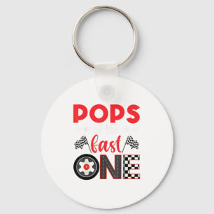 Ps Of The Fast One Birthday 1st Race Car Family Key Ring