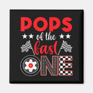 Ps Of The Fast One Birthday 1st Race Car Family  Magnet