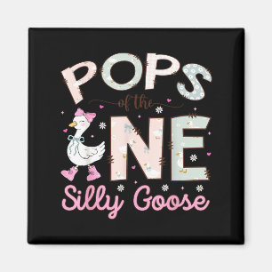ps of The One Silly Goose 1st Birthday Girl Party Magnet