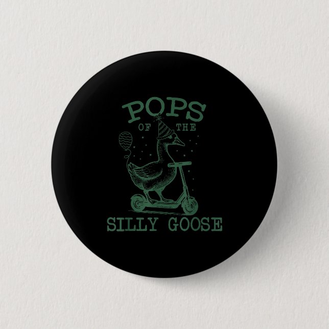 Ps Of The Silly Goose First Birthday Family Matchi 6 Cm Round Badge (Front)