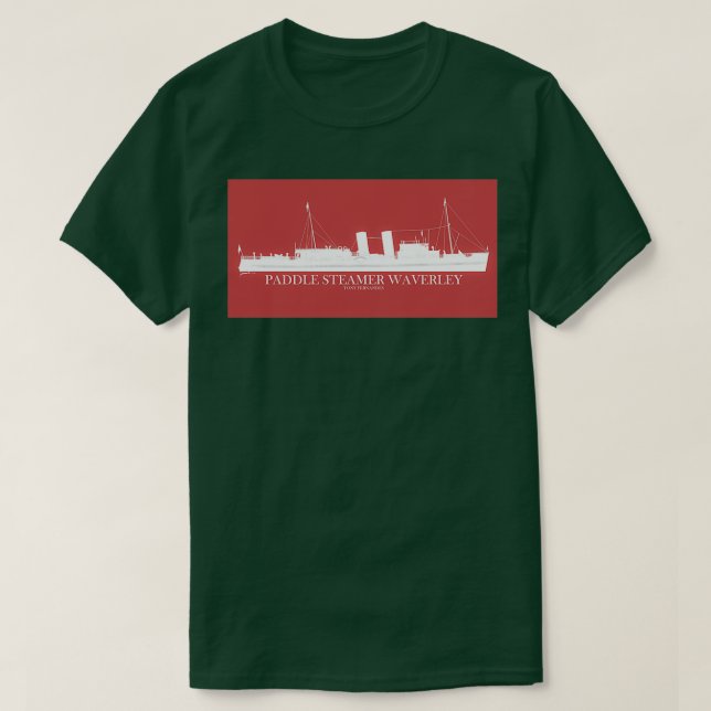 PS Waverley on red T-Shirt (Design Front)
