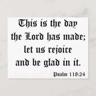 Psalm118:24 Postcard