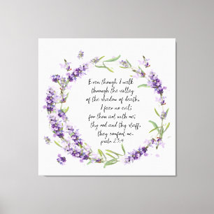 Psalm23:4 canvas print