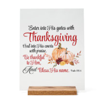 Psalm 100:4 Enter into His gates with Thanksgiving