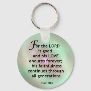 Psalm 100:5 key ring