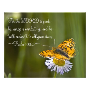 Psalm 100:5 photo print
