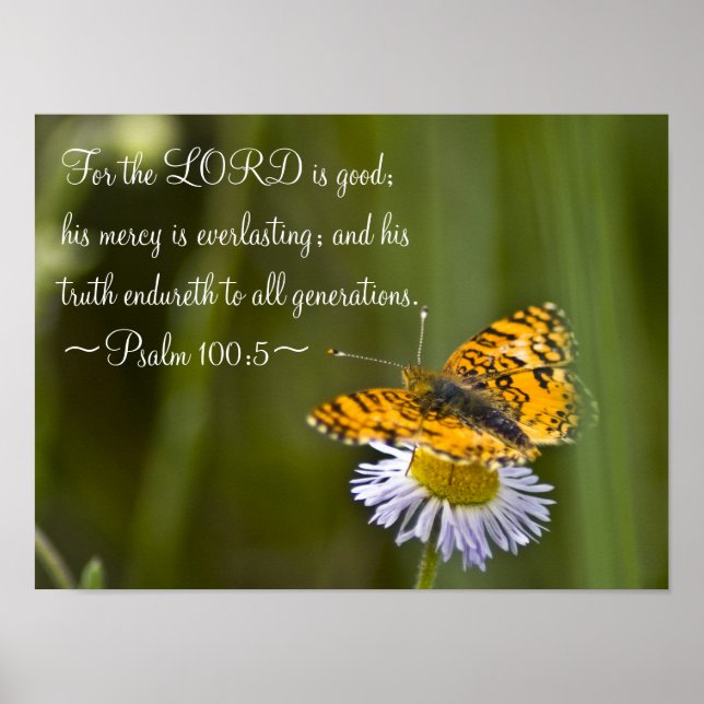 Psalm 100:5 poster (Front)