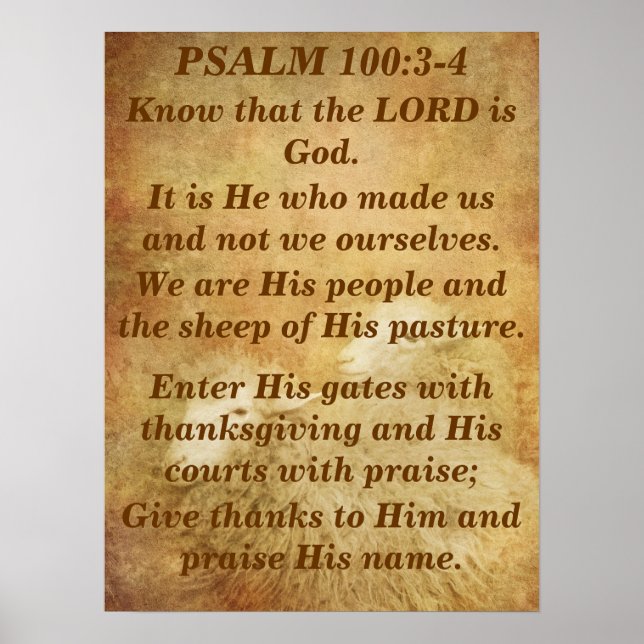 Psalm 100 poster (Front)