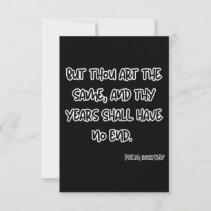 Psalm 102:27 KJV Bible Verse Greeting Card