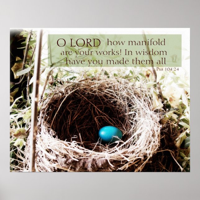 Psalm 104:24 poster (Front)