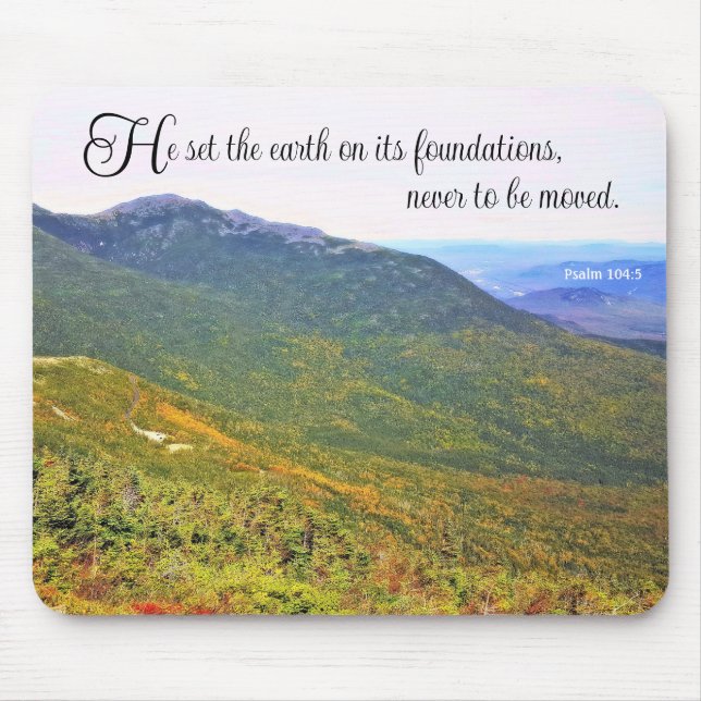 Psalm 104:5 Mousepad (Front)