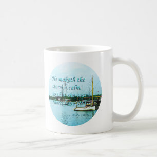 Psalm 107:29 He maketh the storm a calm Coffee Mug