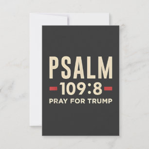 Psalm 109:8 Pray for Trump Religion inauguration Thank You Card