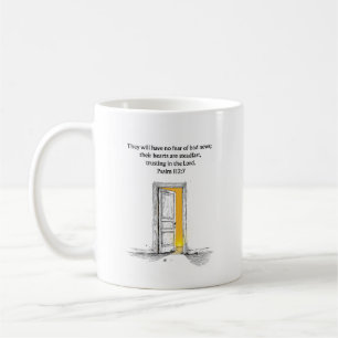 Psalm 112:7 Bible Verse Christian Gift Mug