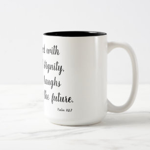 Psalm 112:7 Two-Tone coffee mug