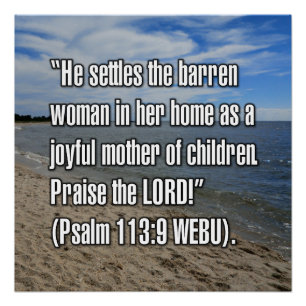 Psalm 113:9 WEBU Poster