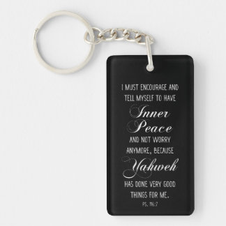 Psalm 116:7 Scripture Bible Verse Prayer Key Ring
