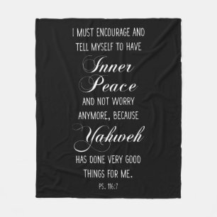 Psalm 116:9 Scripture Bible Verse Prayer Fleece Blanket
