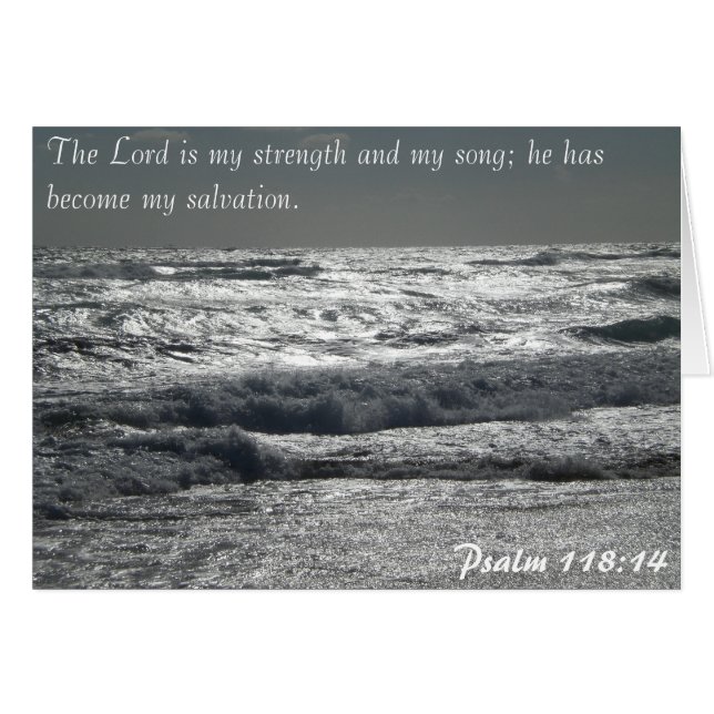 Psalm 118:14 - The Lord is my strength (Front Horizontal)