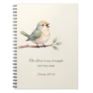 Psalm 118:14 with Bird Notebook