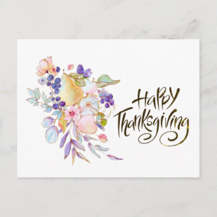 Psalm 118:1 Give Thanks to the LORD Thanksgiving Postcard