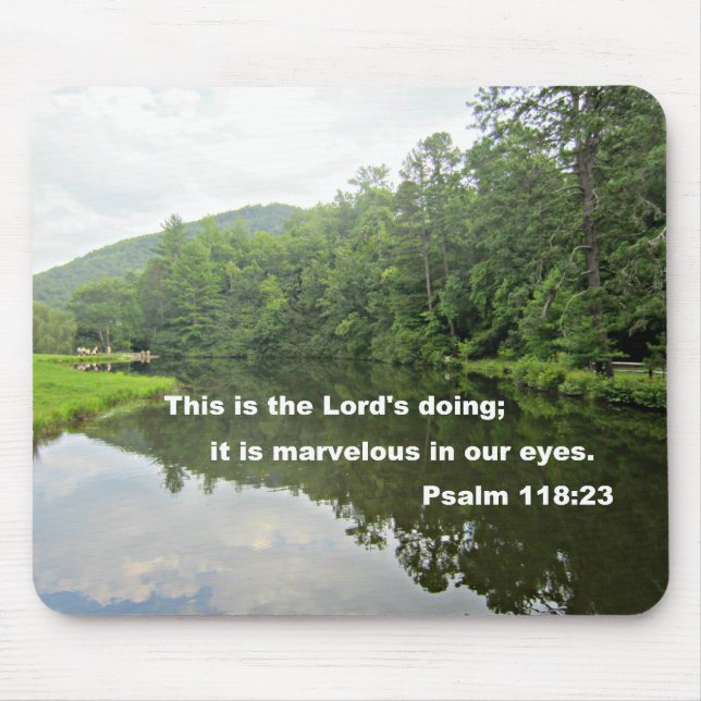 Psalm 118:23 mouse mat (Front)