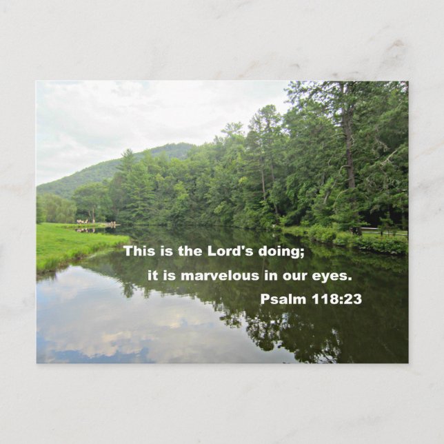 Psalm 118:23 postcard (Front)