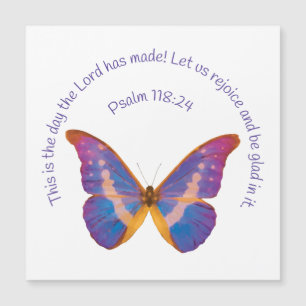 Psalm 118:24 and Watercolor Butterfly