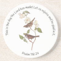 Psalm 118:24 Bible Verse and Sparrow Pair