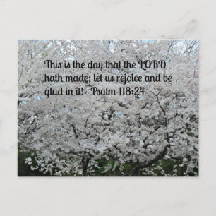 Psalm 118:24 This is the day that the Lord hath Postcard