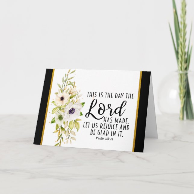 Psalm 118:24 This is the Day the Lord has Made Card (Front)